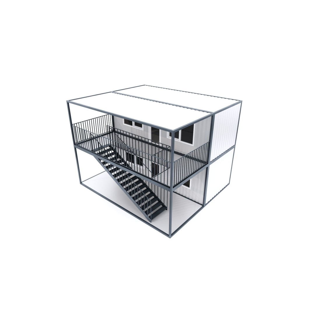 Container 3D Model – Low Poly Industrial Asset, FBX & OBJ Formats - View 28