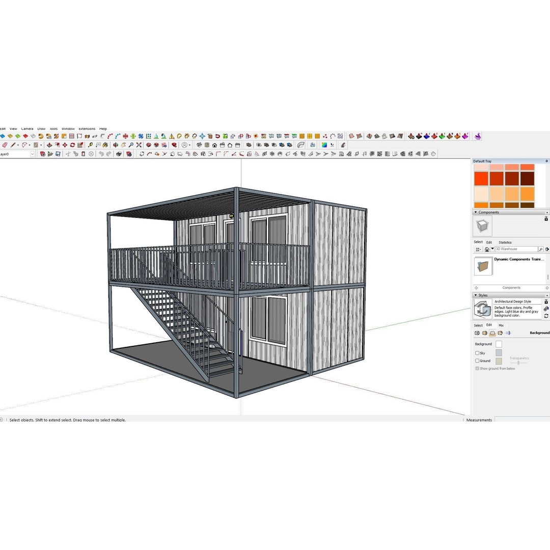 Container 3D Model – Low Poly Industrial Asset, FBX & OBJ Formats - View 3