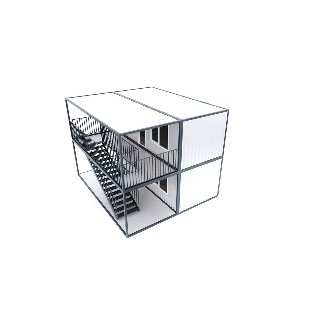 Container 3D Model – Low Poly Industrial Asset, FBX & OBJ Formats - View 32