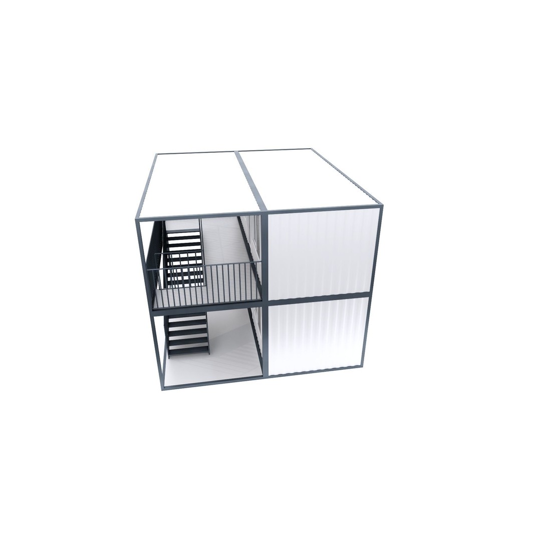 Container 3D Model – Low Poly Industrial Asset, FBX & OBJ Formats - View 33