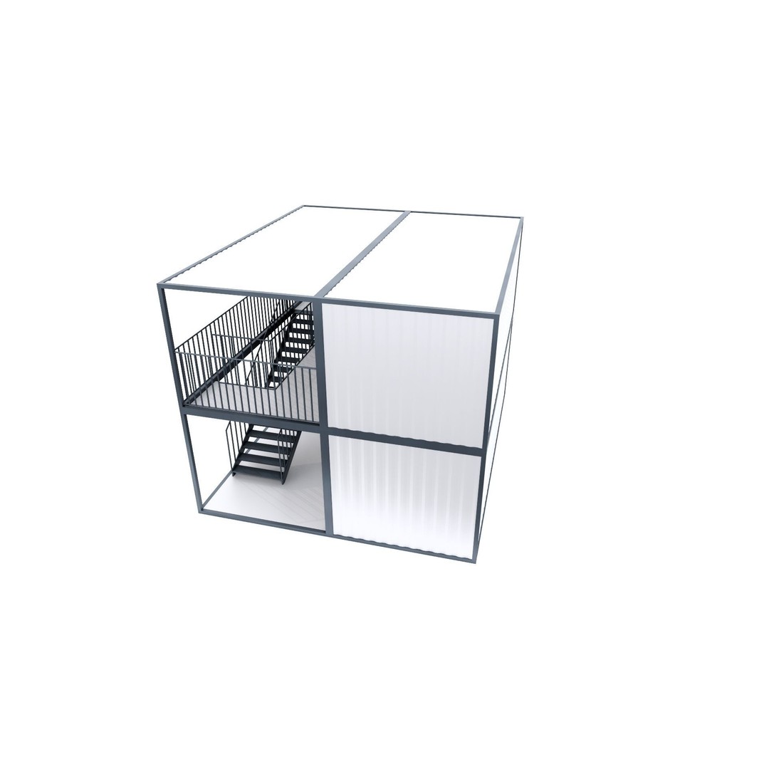 Container 3D Model – Low Poly Industrial Asset, FBX & OBJ Formats - View 39