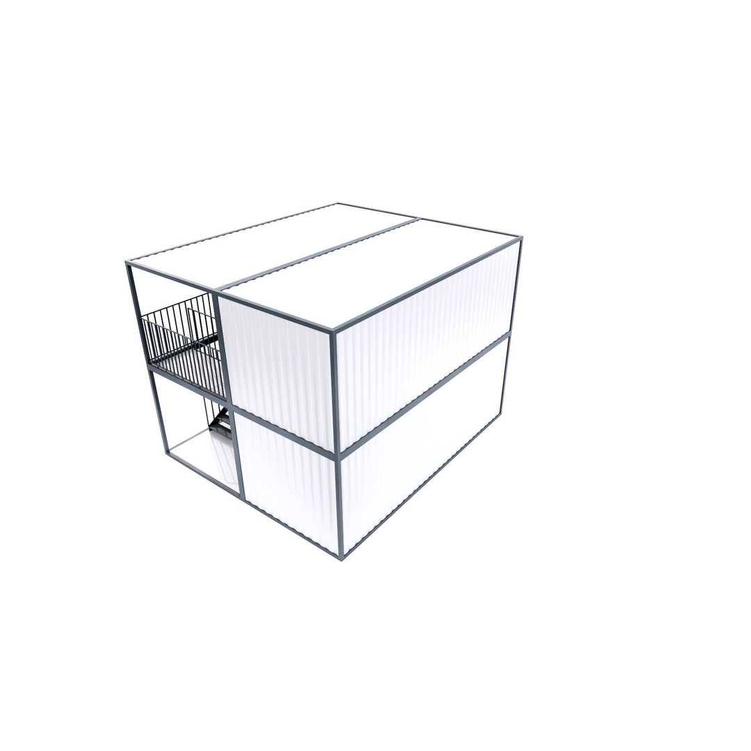 Container 3D Model – Low Poly Industrial Asset, FBX & OBJ Formats - View 41