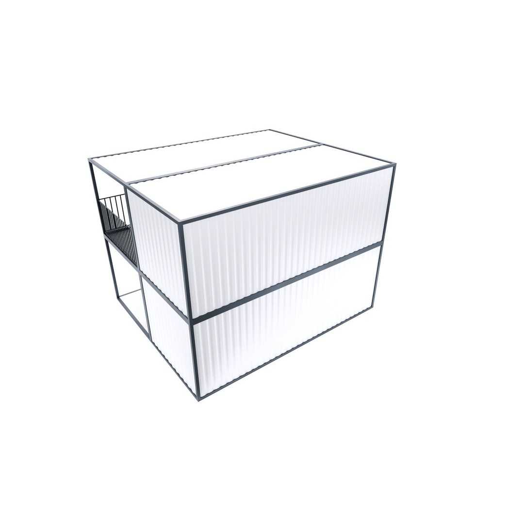 Container 3D Model – Low Poly Industrial Asset, FBX & OBJ Formats - View 42