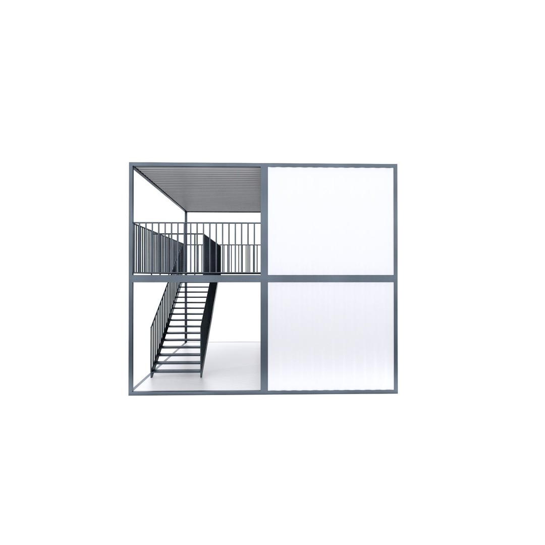 Container 3D Model – Low Poly Industrial Asset, FBX & OBJ Formats - View 47