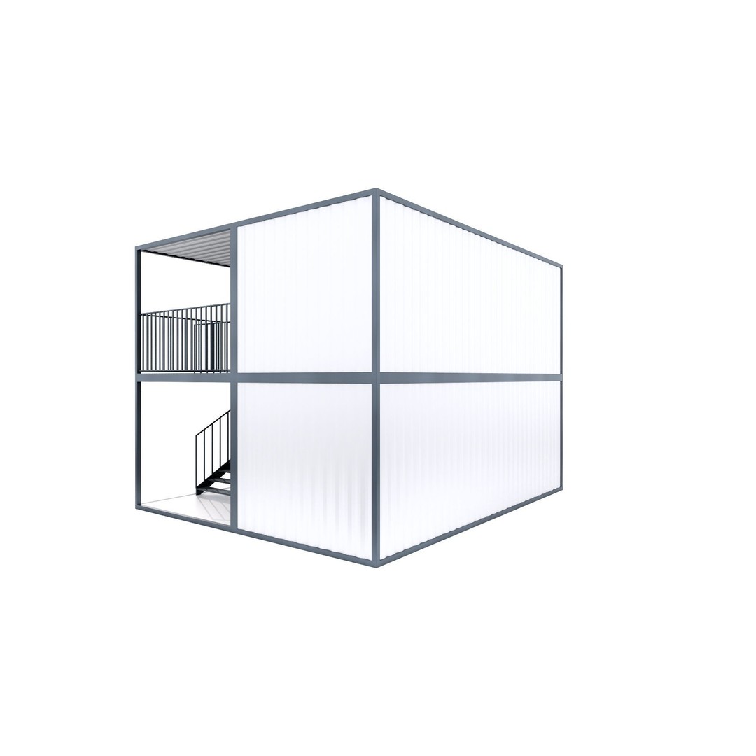 Container 3D Model – Low Poly Industrial Asset, FBX & OBJ Formats - View 48