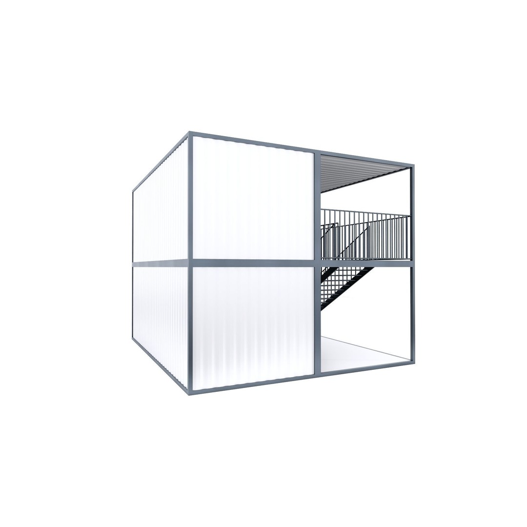 Container 3D Model – Low Poly Industrial Asset, FBX & OBJ Formats - View 55