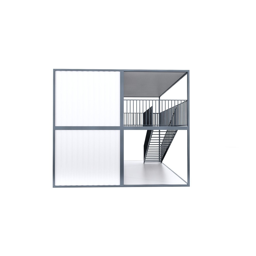 Container 3D Model – Low Poly Industrial Asset, FBX & OBJ Formats - View 56
