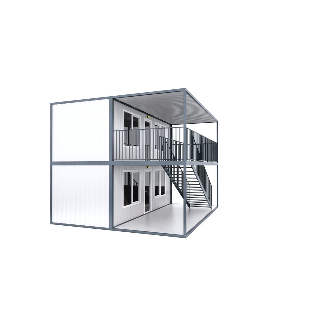 Container 3D Model – Low Poly Industrial Asset, FBX & OBJ Formats - View 58