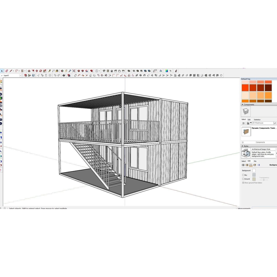 Container 3D Model – Low Poly Industrial Asset, FBX & OBJ Formats - View 9