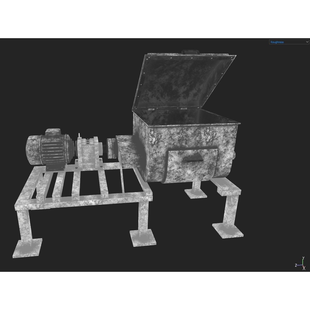 Z Blade Mixer 3D Model – Low Poly PBR Game Asset, FBX - View 13