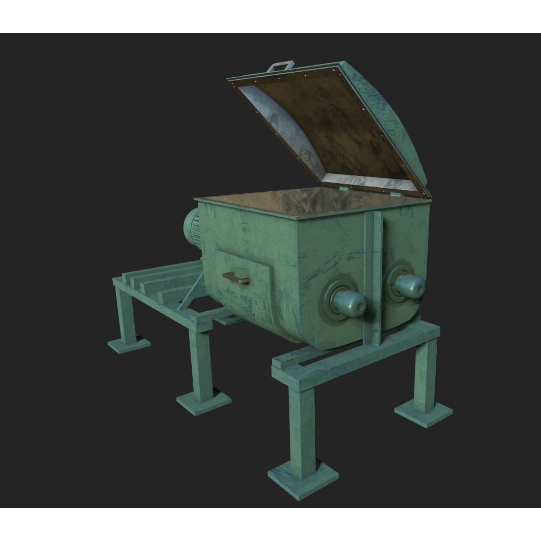 Z Blade Mixer 3D Model – Low Poly PBR Game Asset, FBX - View 3