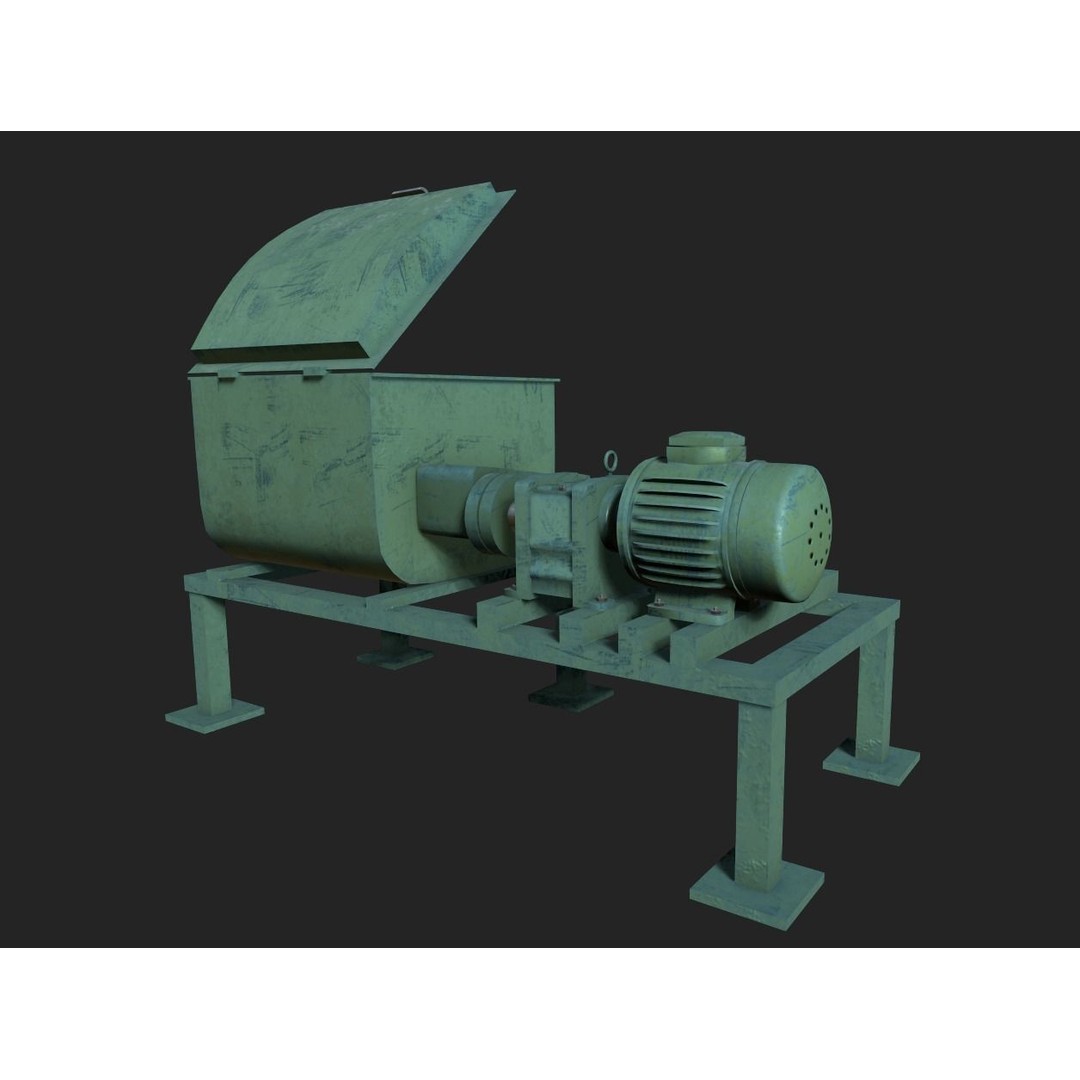 Z Blade Mixer 3D Model – Low Poly PBR Game Asset, FBX - View 7