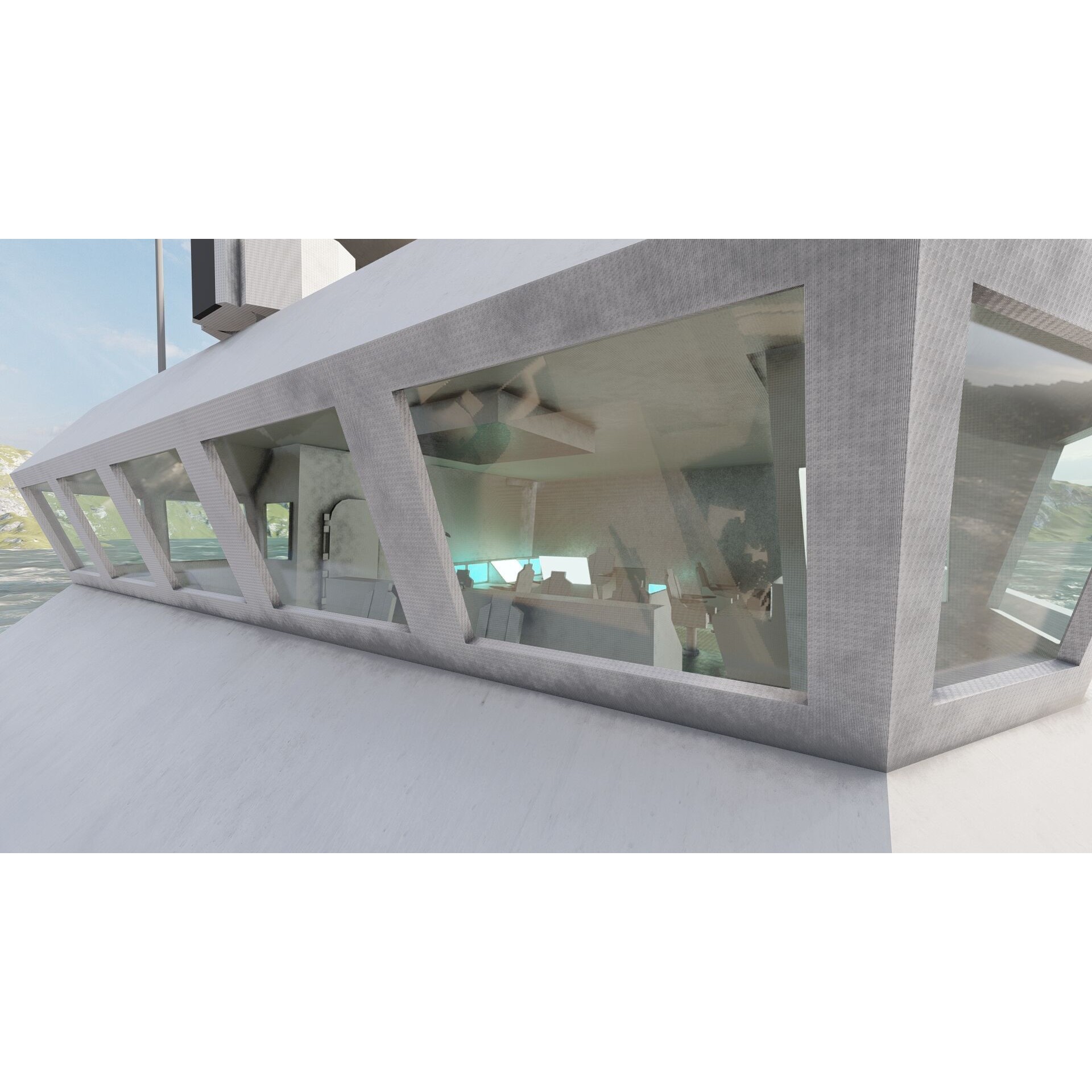 Multirole Combat Corvette - Game-Ready 3D Model - View 20