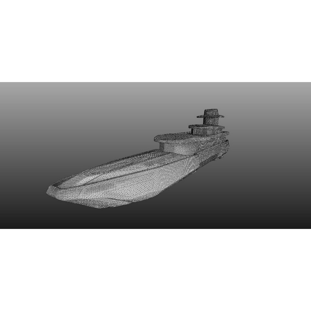 Yacht 3D Model – Low Poly Concept Design, FBX & PBR Textures - View 6