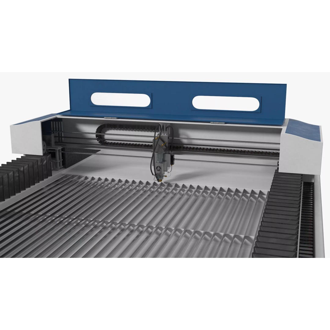 Reaying Industrial Sheet Metal Laser Cutter 3D Model – Rigged PBR Asset - View 15