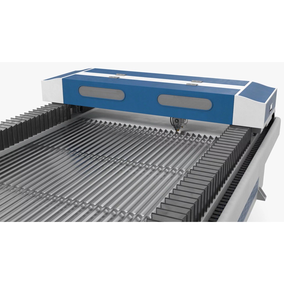 Reaying Industrial Sheet Metal Laser Cutter 3D Model – Rigged PBR Asset - View 9