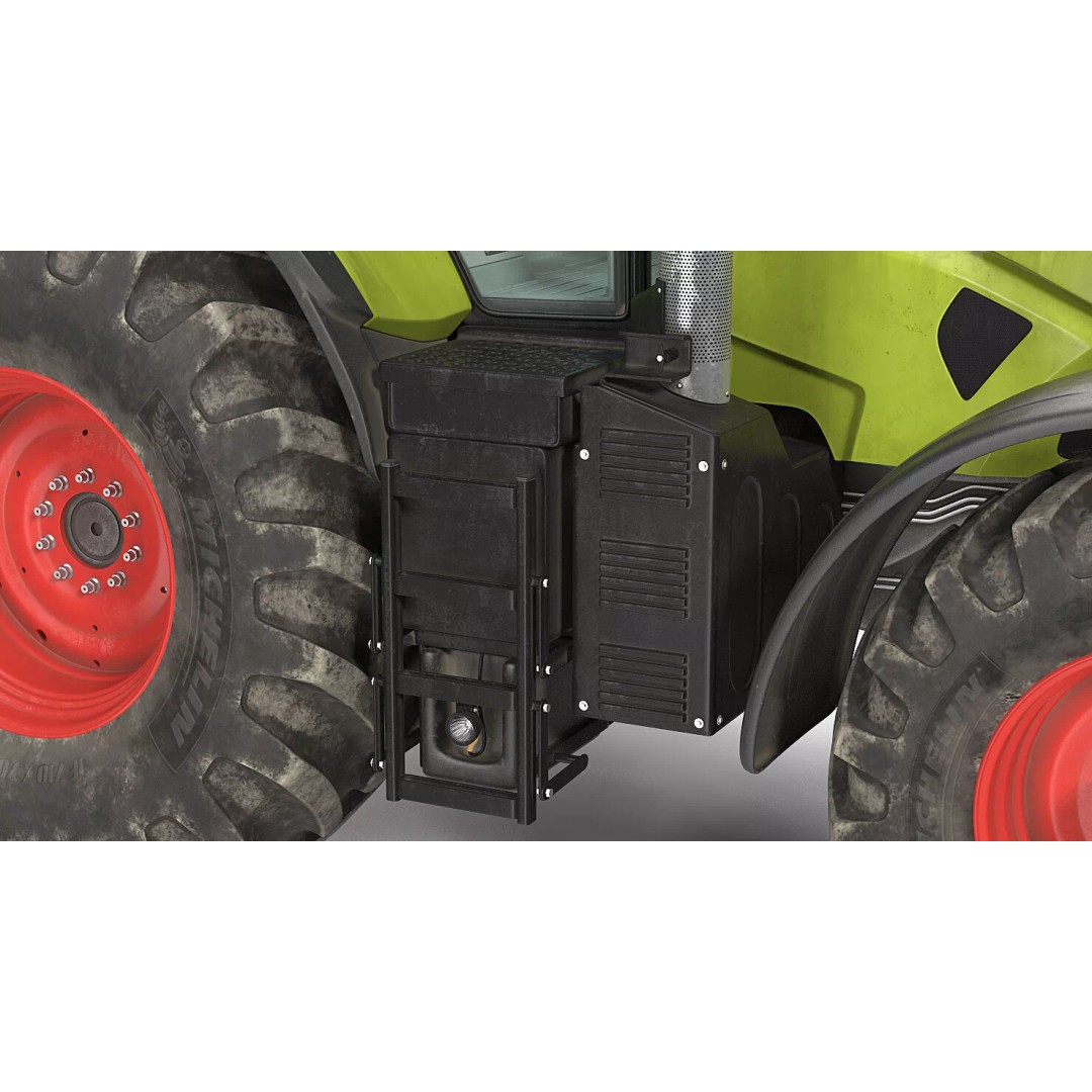 Claas Axion 800 Dirty Tractor 3D Model – High Poly PBR Farm Vehicle, FBX - View 13