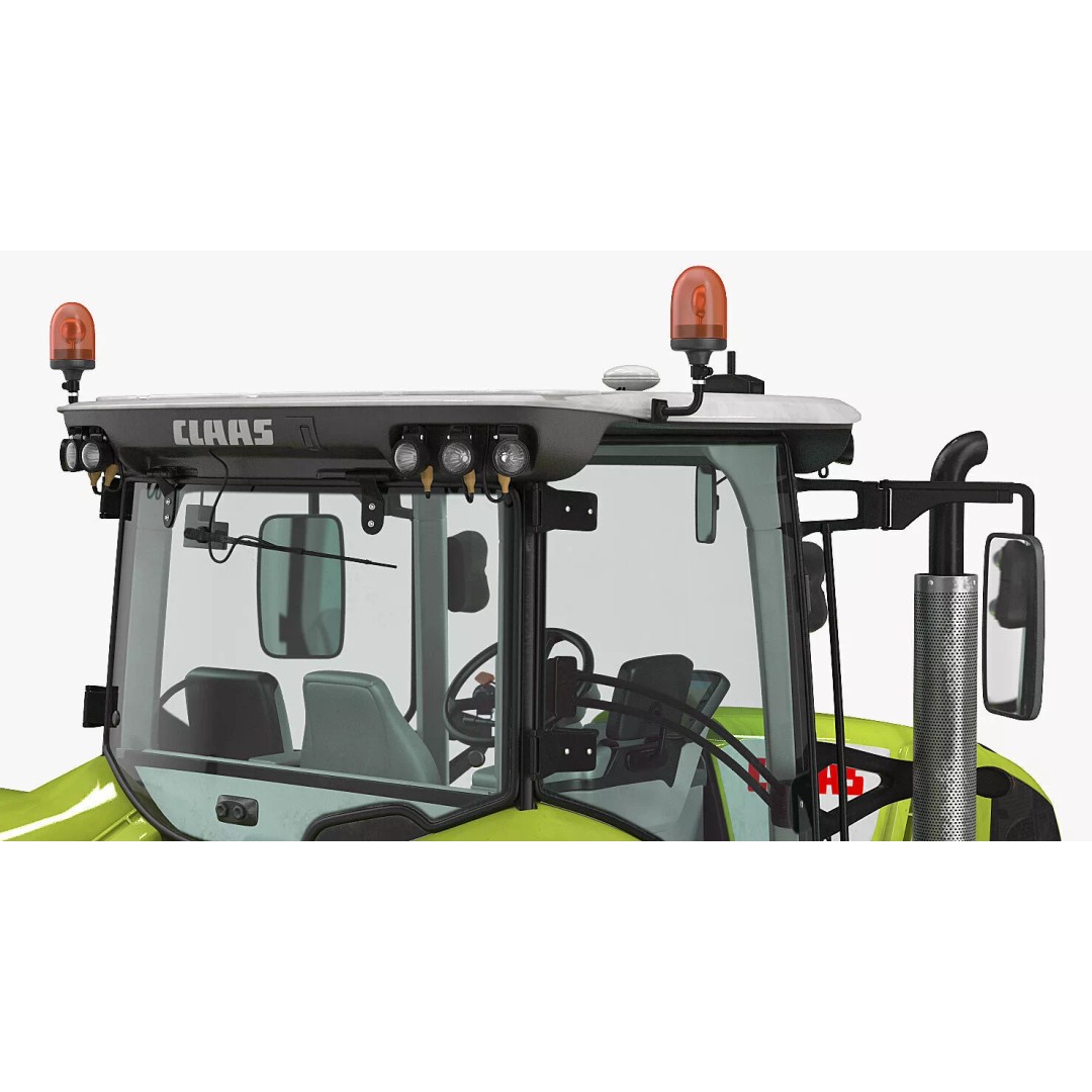 Claas Axion 800 Dirty Tractor 3D Model – High Poly PBR Farm Vehicle, FBX - View 14