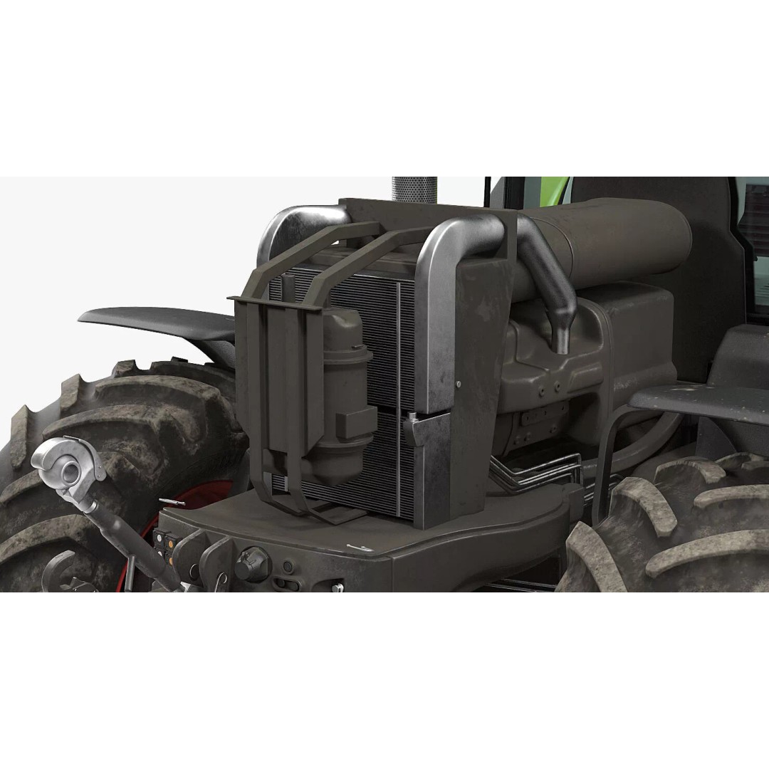 Claas Axion 800 Dirty Tractor 3D Model – High Poly PBR Farm Vehicle, FBX - View 16