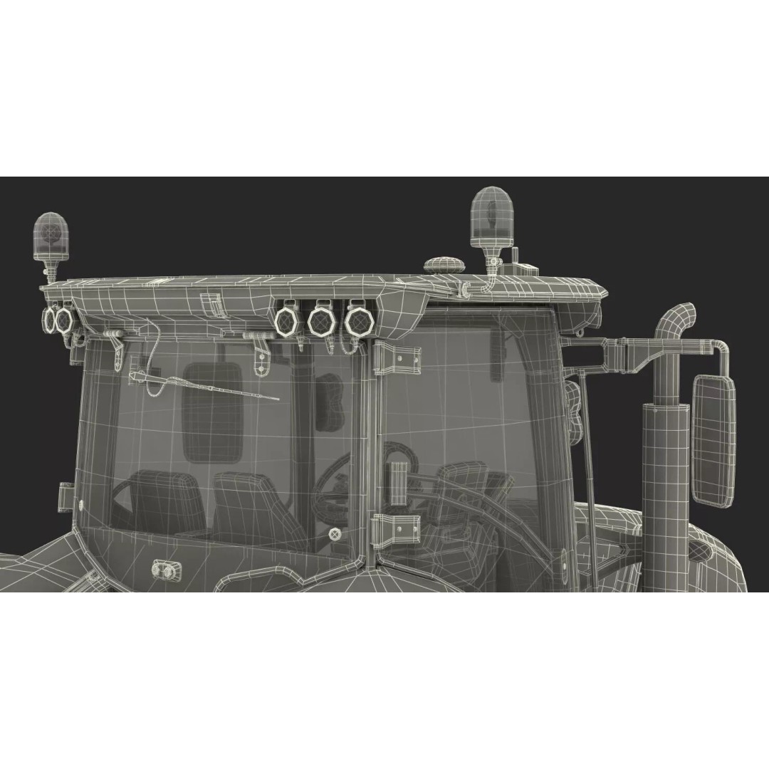 Claas Axion 800 Dirty Tractor 3D Model – High Poly PBR Farm Vehicle, FBX - View 36