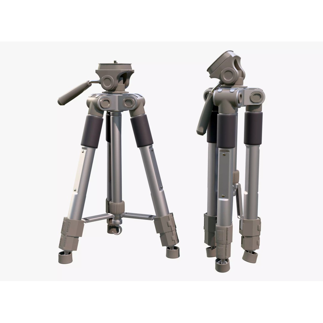 Professional Telescopic Tripod M1 3D Model – Realistic PBR Asset, Blender & FBX Formats - View 2