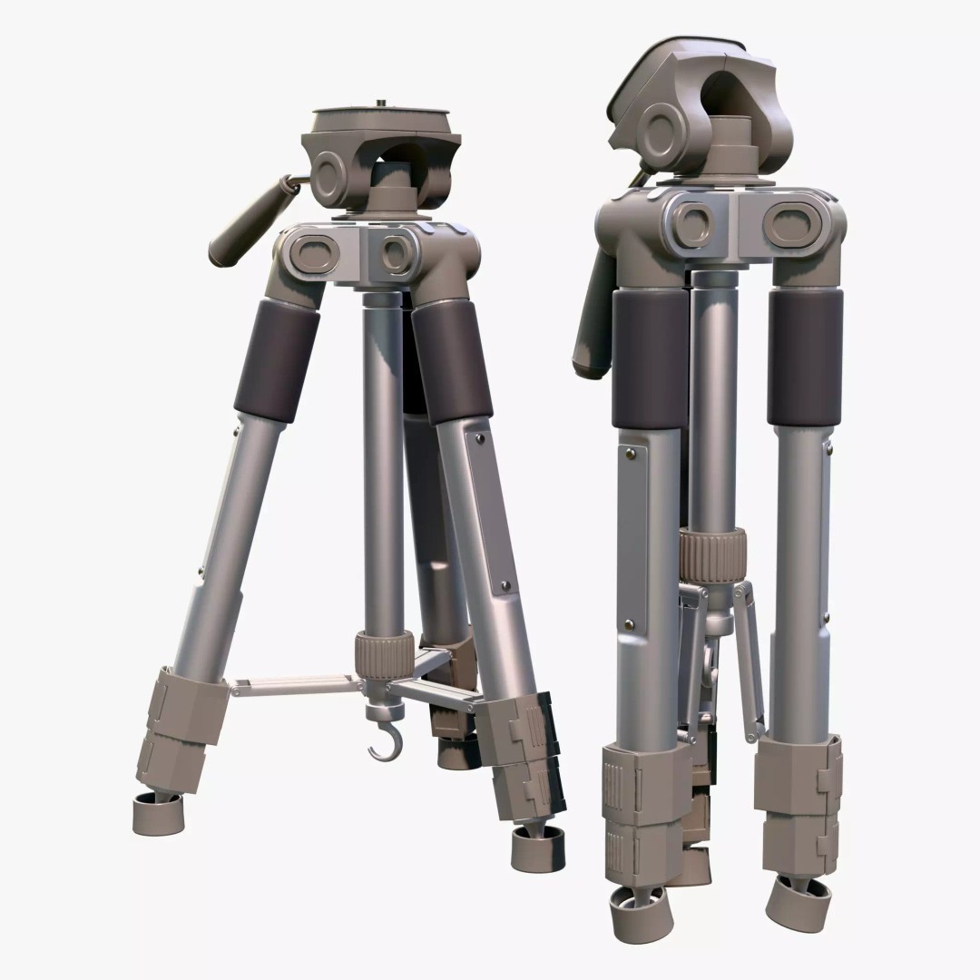Professional Telescopic Tripod M1 3D Model – Realistic PBR Asset, Blender & FBX Formats - View 4