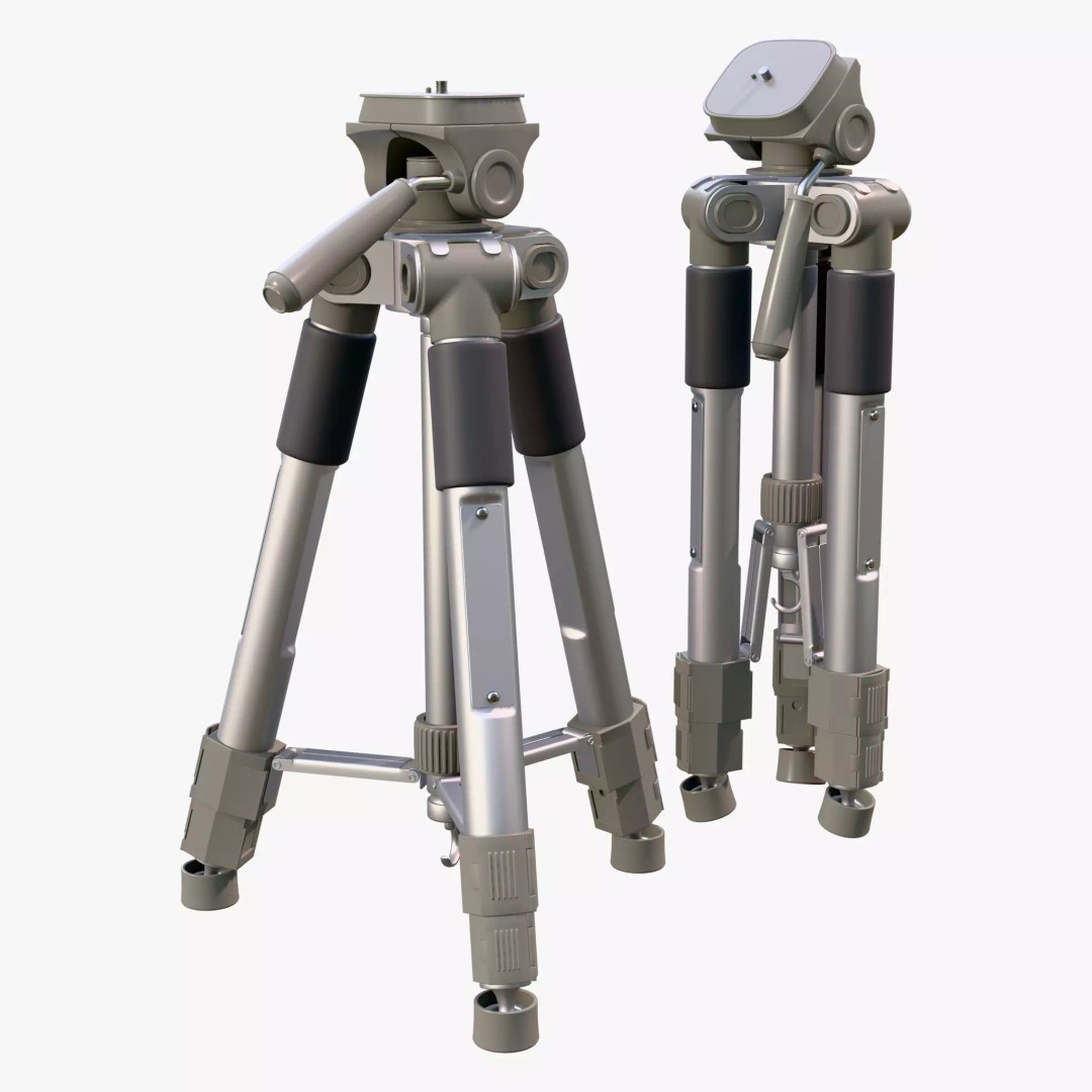 Professional Telescopic Tripod M1 3D Model – Realistic PBR Asset, Blender & FBX Formats - View 5