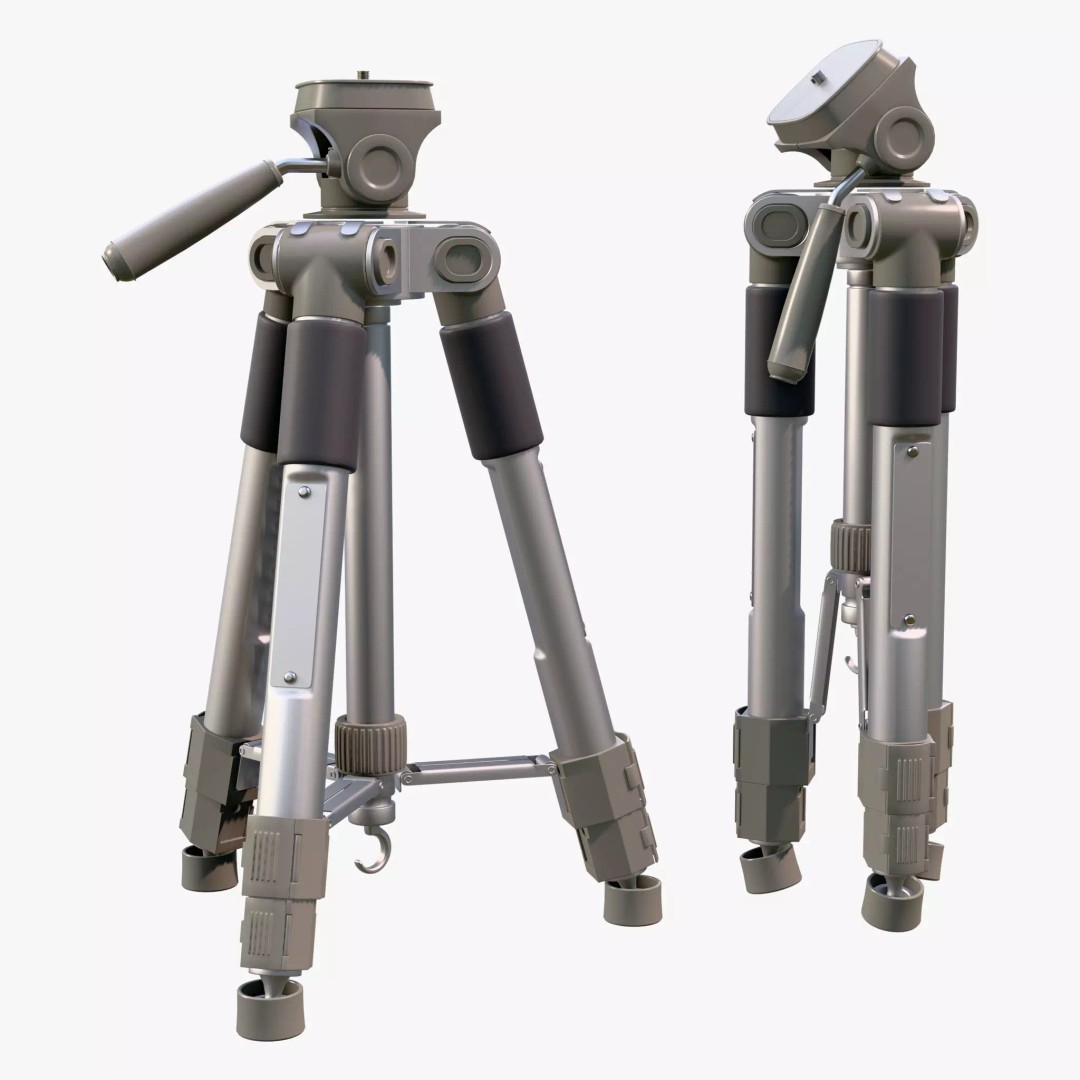 Professional Telescopic Tripod M1 3D Model – Realistic PBR Asset, Blender & FBX Formats - View 6
