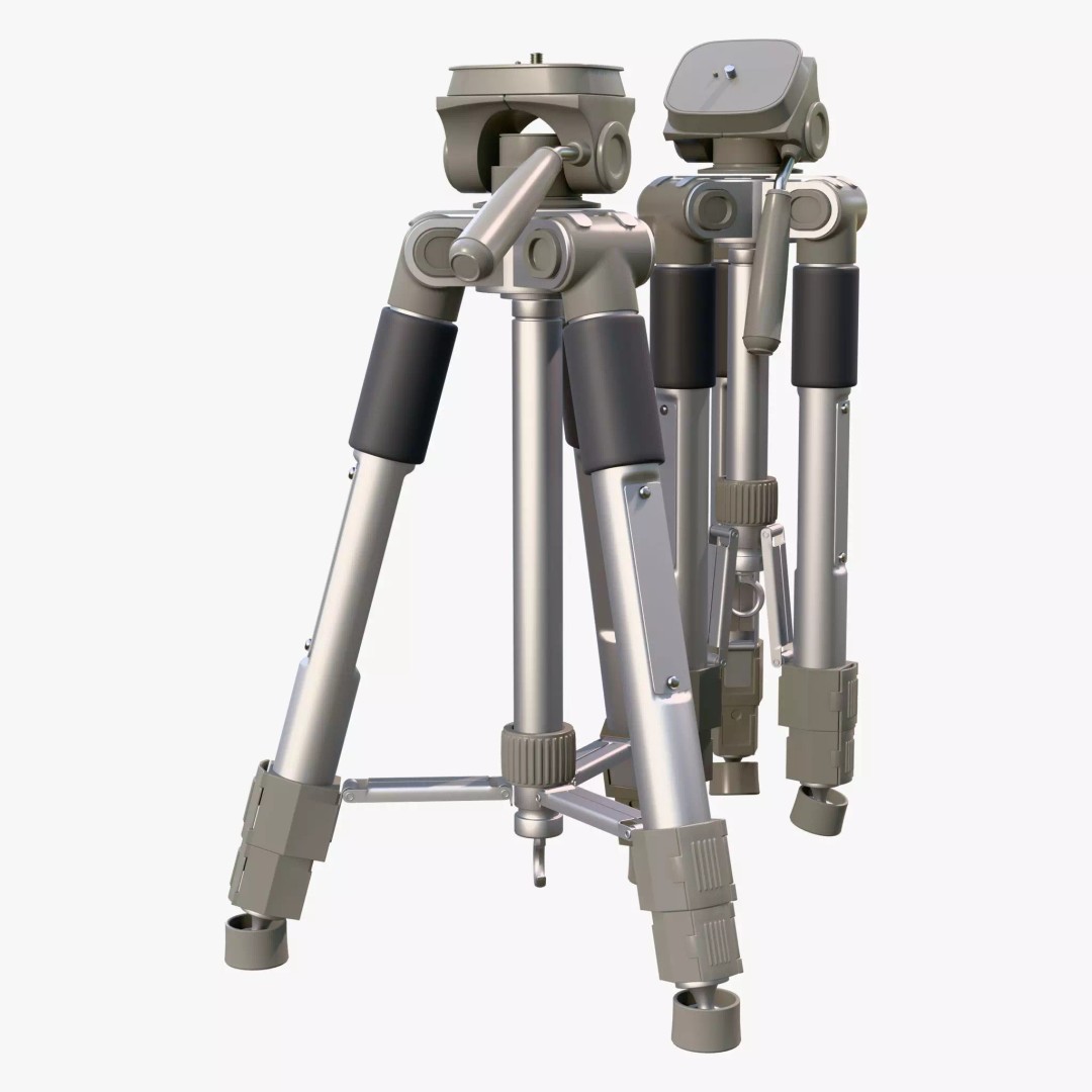 Professional Telescopic Tripod M1 3D Model – Realistic PBR Asset, Blender & FBX Formats - View 7
