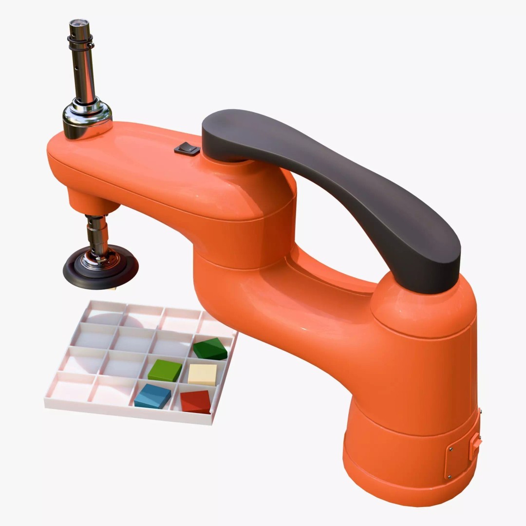 SCARA Robot 3D Model – Industrial Automation Design, FBX, PBR - View 7