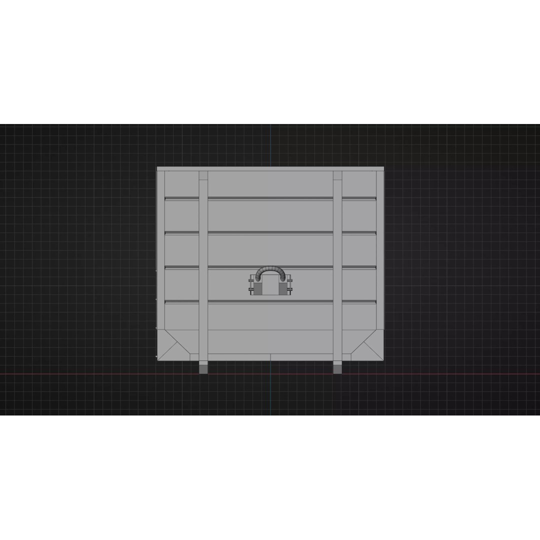 Biffa Waste Container 3D Model – Low Poly PBR Industrial Asset, FBX - View 11