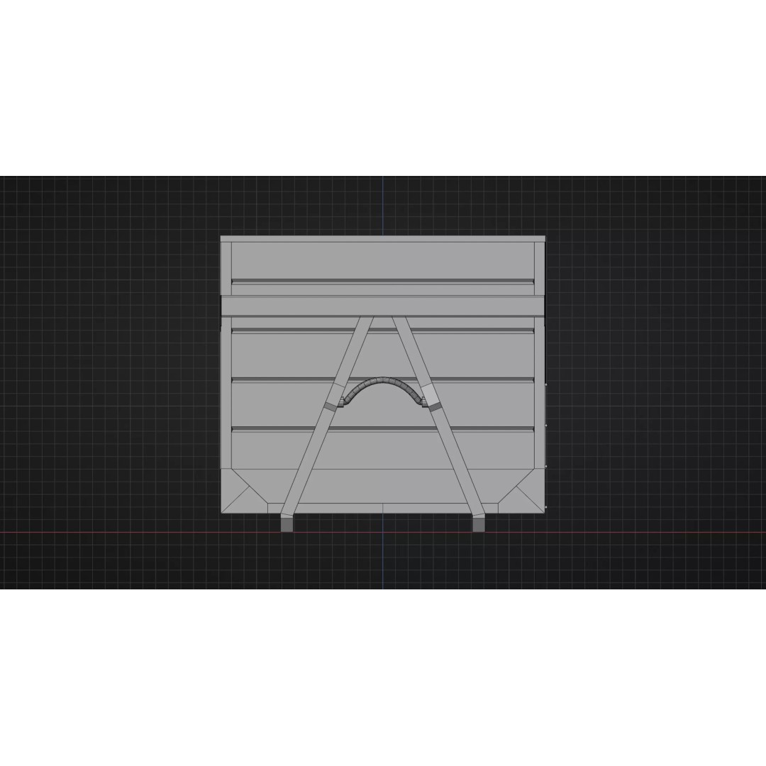 Biffa Waste Container 3D Model – Low Poly PBR Industrial Asset, FBX - View 13