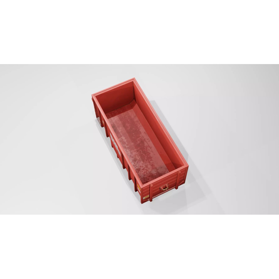 Biffa Waste Container 3D Model – Low Poly PBR Industrial Asset, FBX - View 8