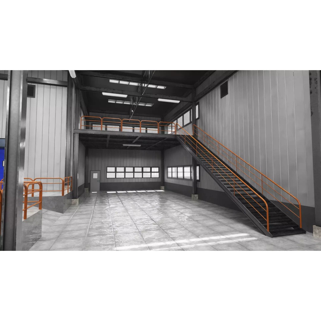 Modern Warehouse 3D Model – High-Quality PBR Industrial Design, FBX - View 13