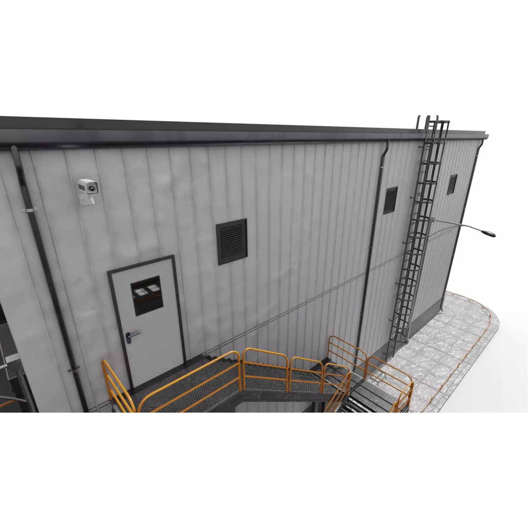 Modern Warehouse 3D Model – High-Quality PBR Industrial Design, FBX - View 21