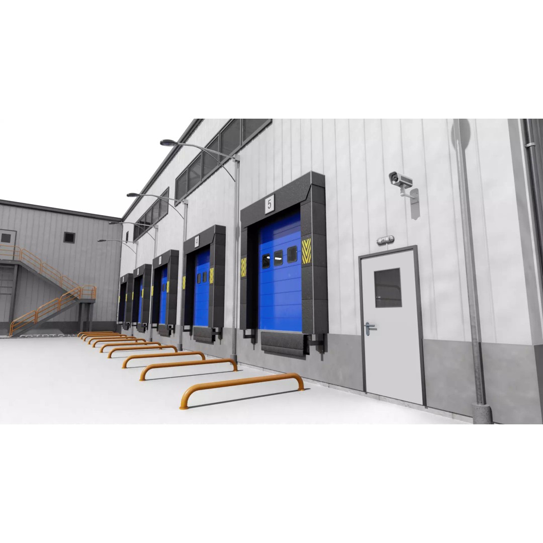 Modern Warehouse 3D Model – High-Quality PBR Industrial Design, FBX - View 8