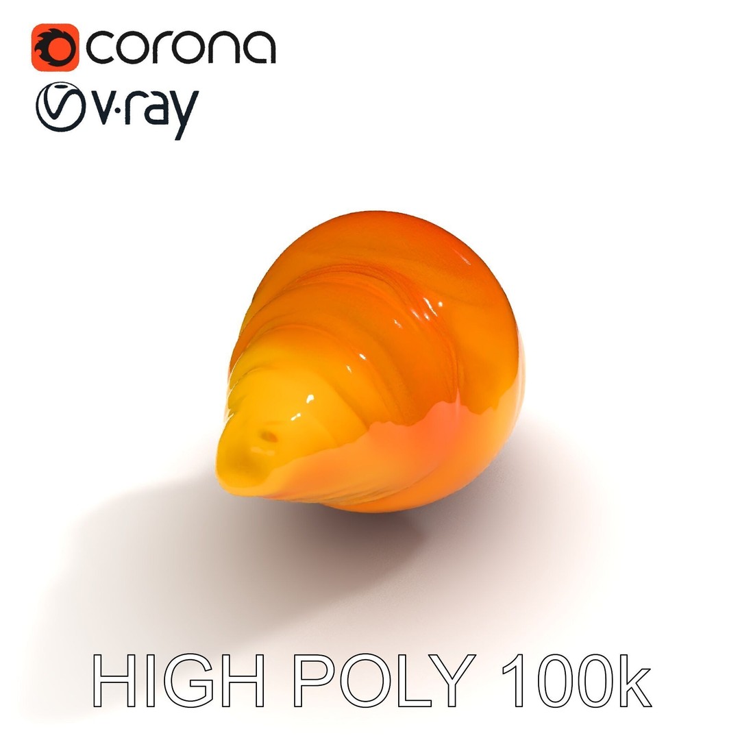 Croissant 3D Model – Low-Poly Culinary Asset, FBX, Game Ready - View 12