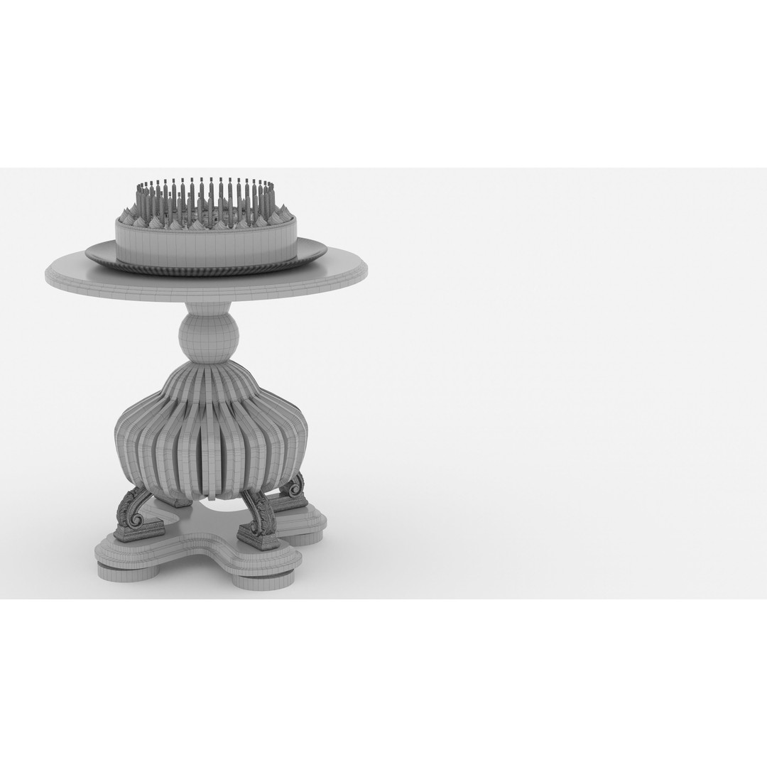 Birthday Cake 3D Model – High-Res PBR Asset, V-Ray Compatible - View 12