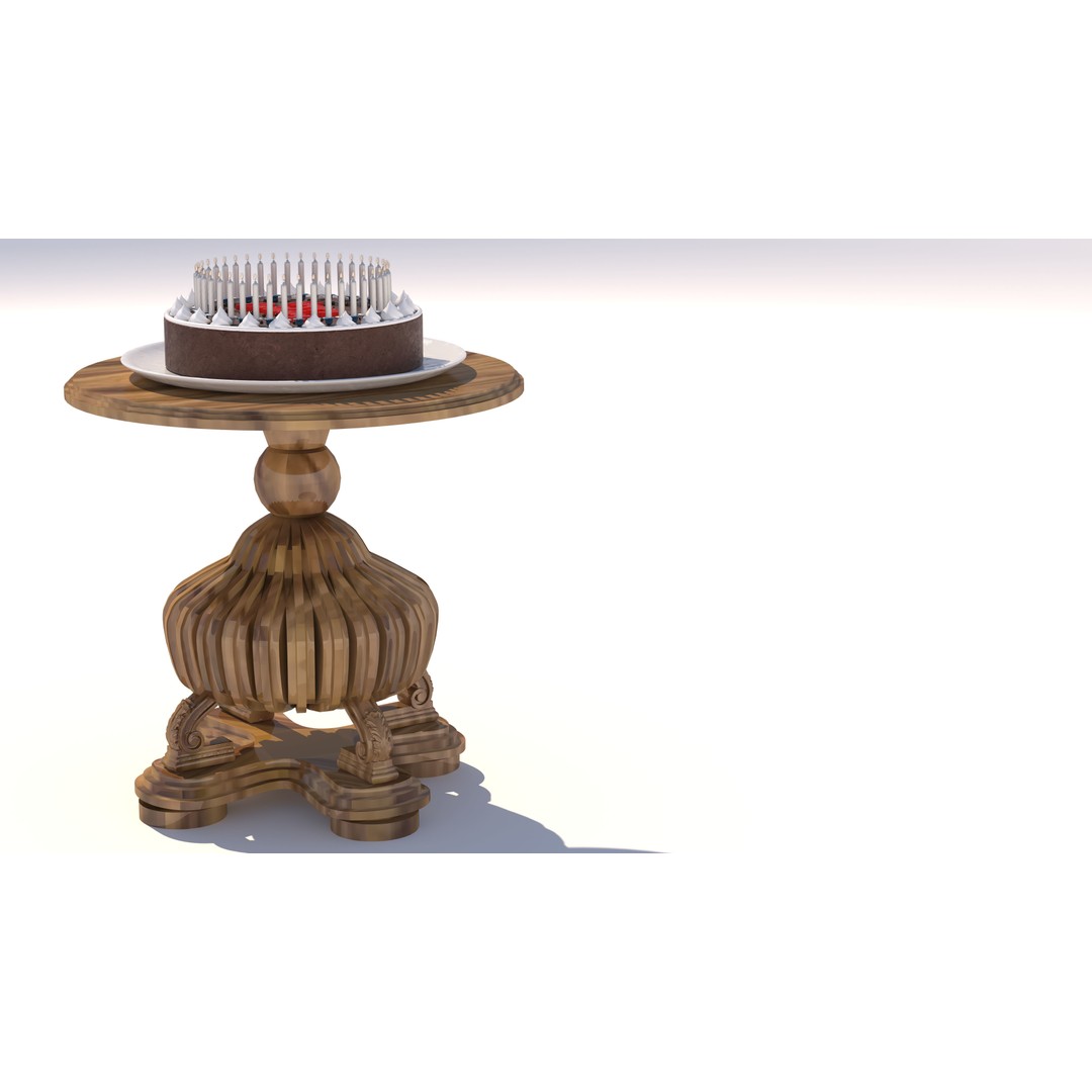 Birthday Cake 3D Model – High-Res PBR Asset, V-Ray Compatible - View 7