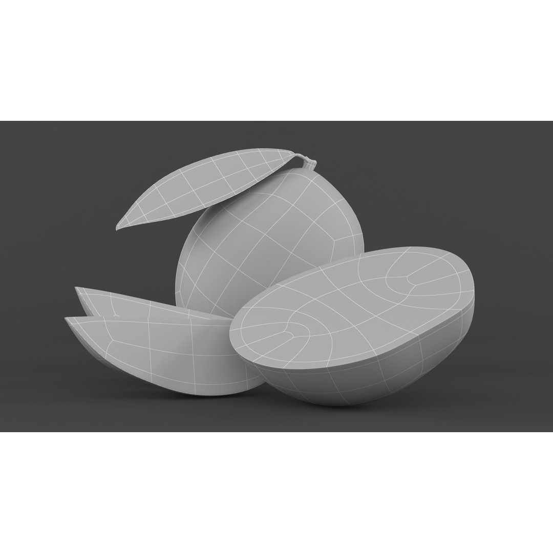 Mango Fruit 3D Model – Realistic PBR Asset, FBX Format - View 10