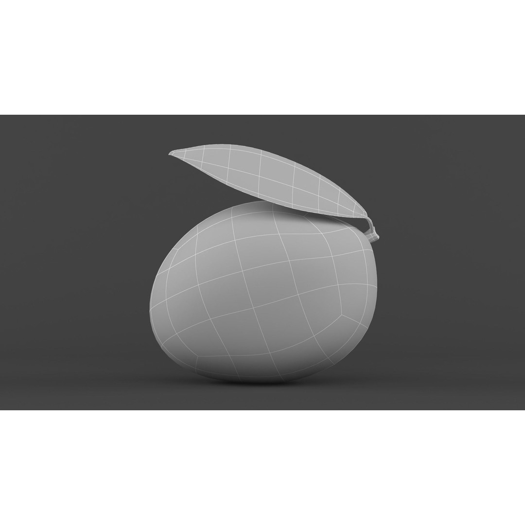 Mango Fruit 3D Model – Realistic PBR Asset, FBX Format - View 11