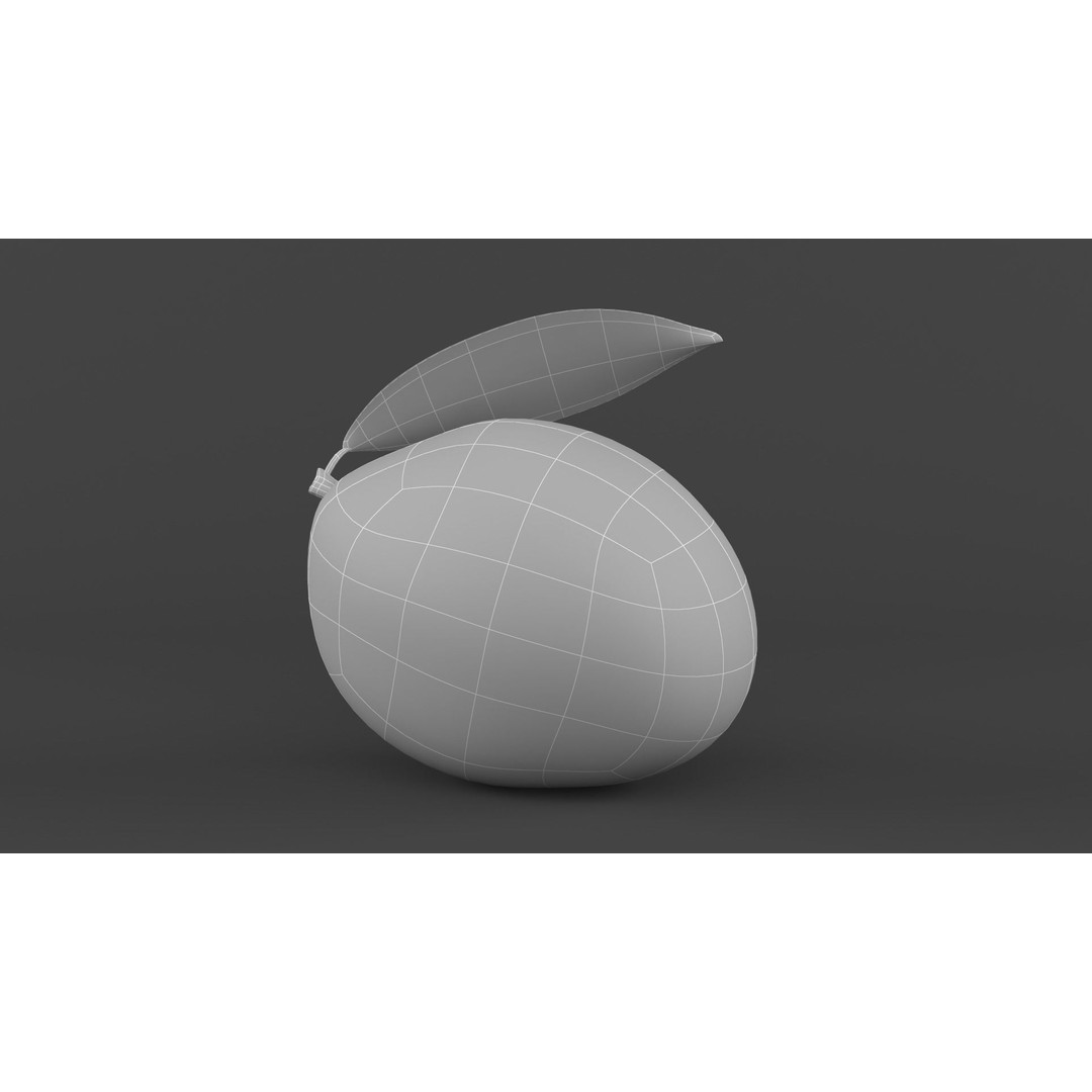 Mango Fruit 3D Model – Realistic PBR Asset, FBX Format - View 12