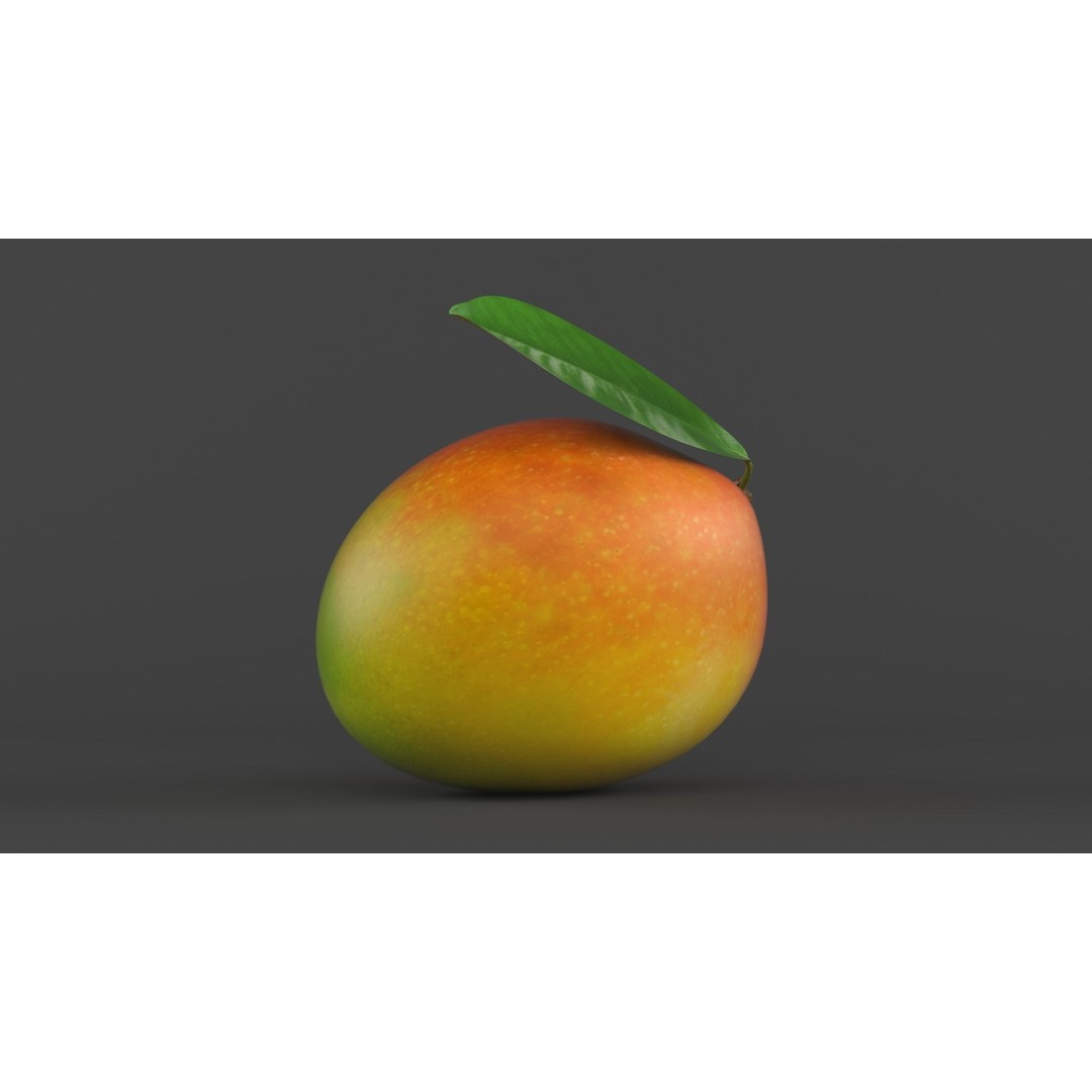 Mango Fruit 3D Model – Realistic PBR Asset, FBX Format - View 5