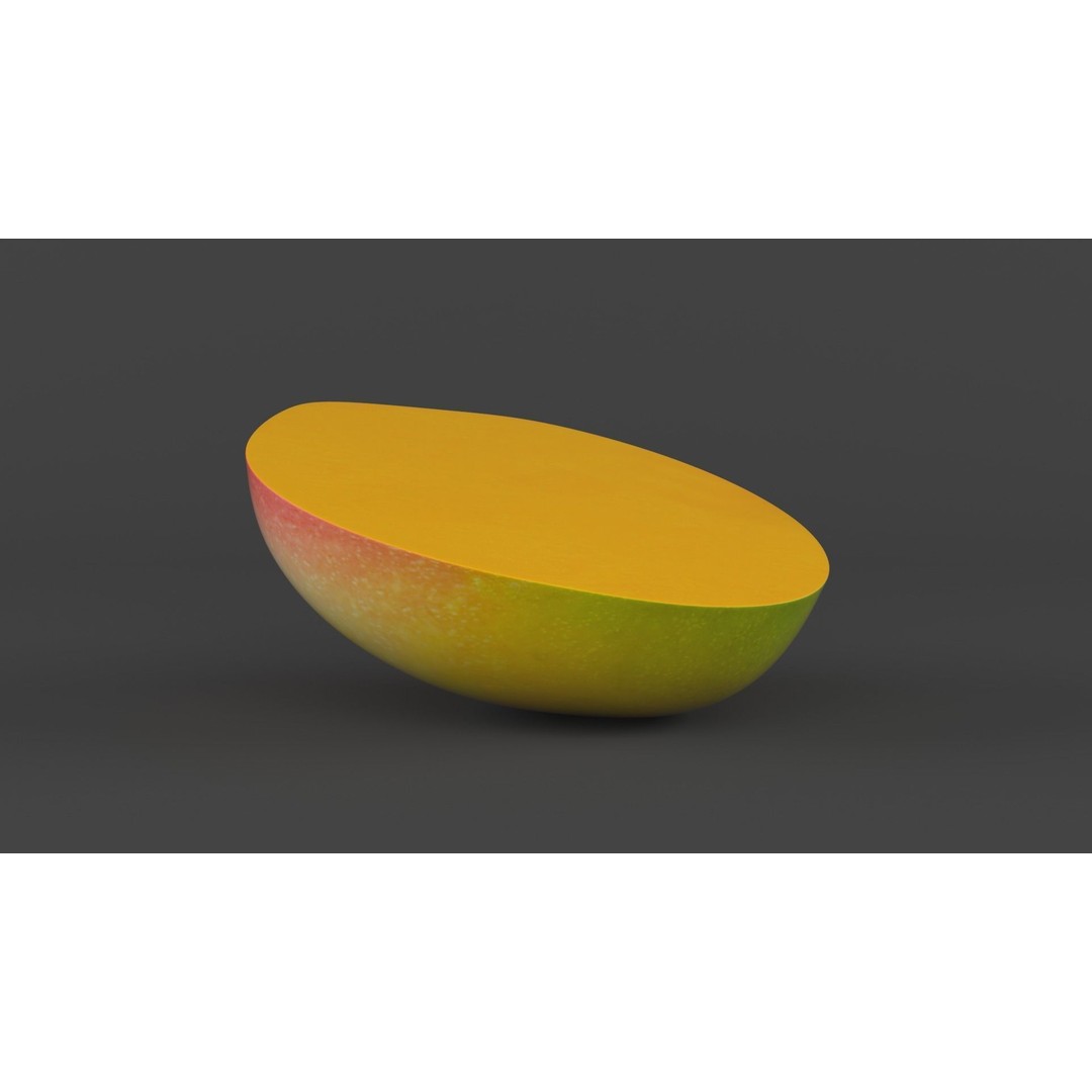 Mango Fruit 3D Model – Realistic PBR Asset, FBX Format - View 7