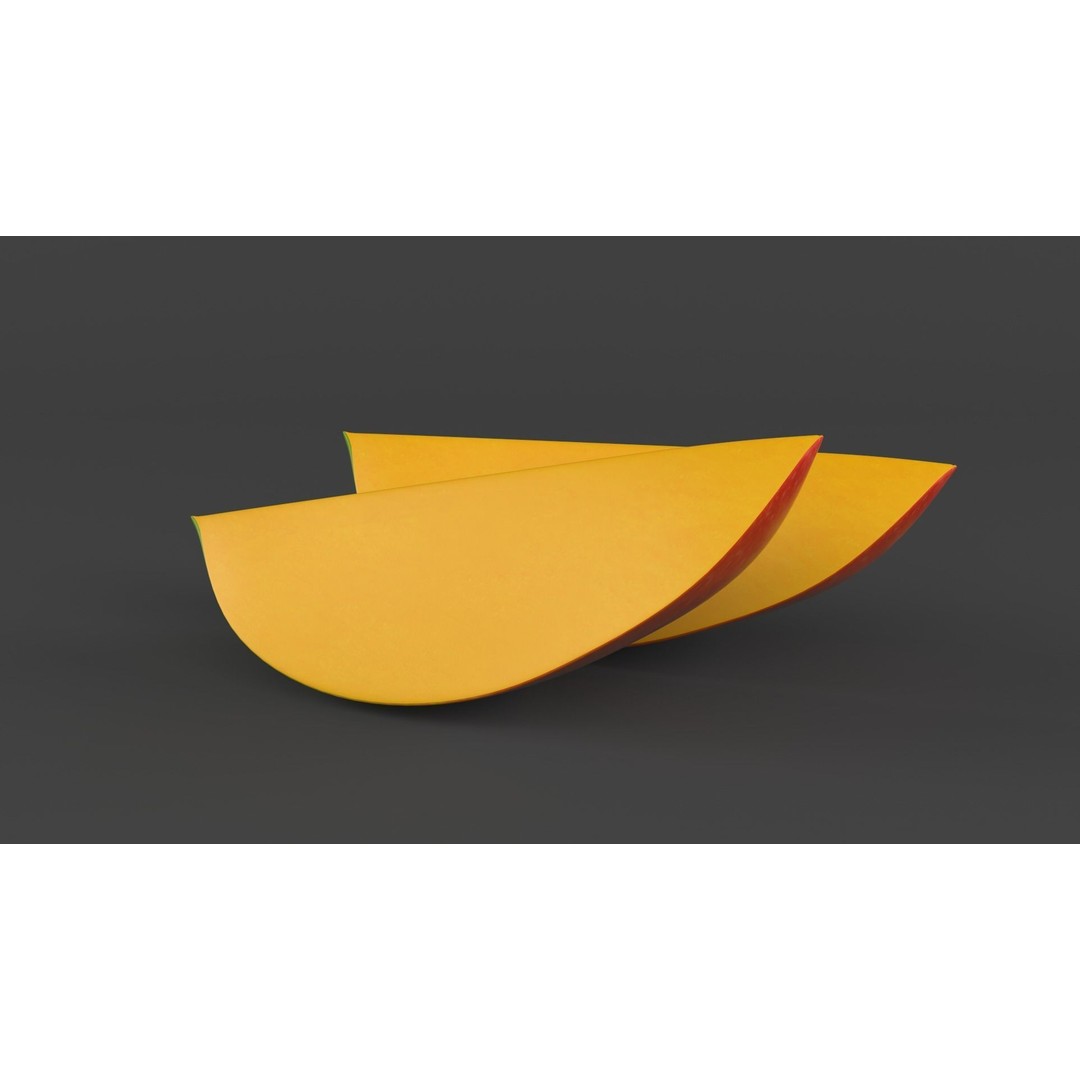 Mango Fruit 3D Model – Realistic PBR Asset, FBX Format - View 9