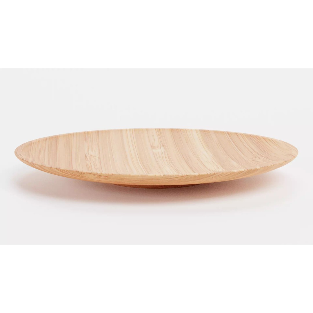 Bamboo Tableware 3D Model – Low Poly Decorative Bowls and Trays, Blender - View 7