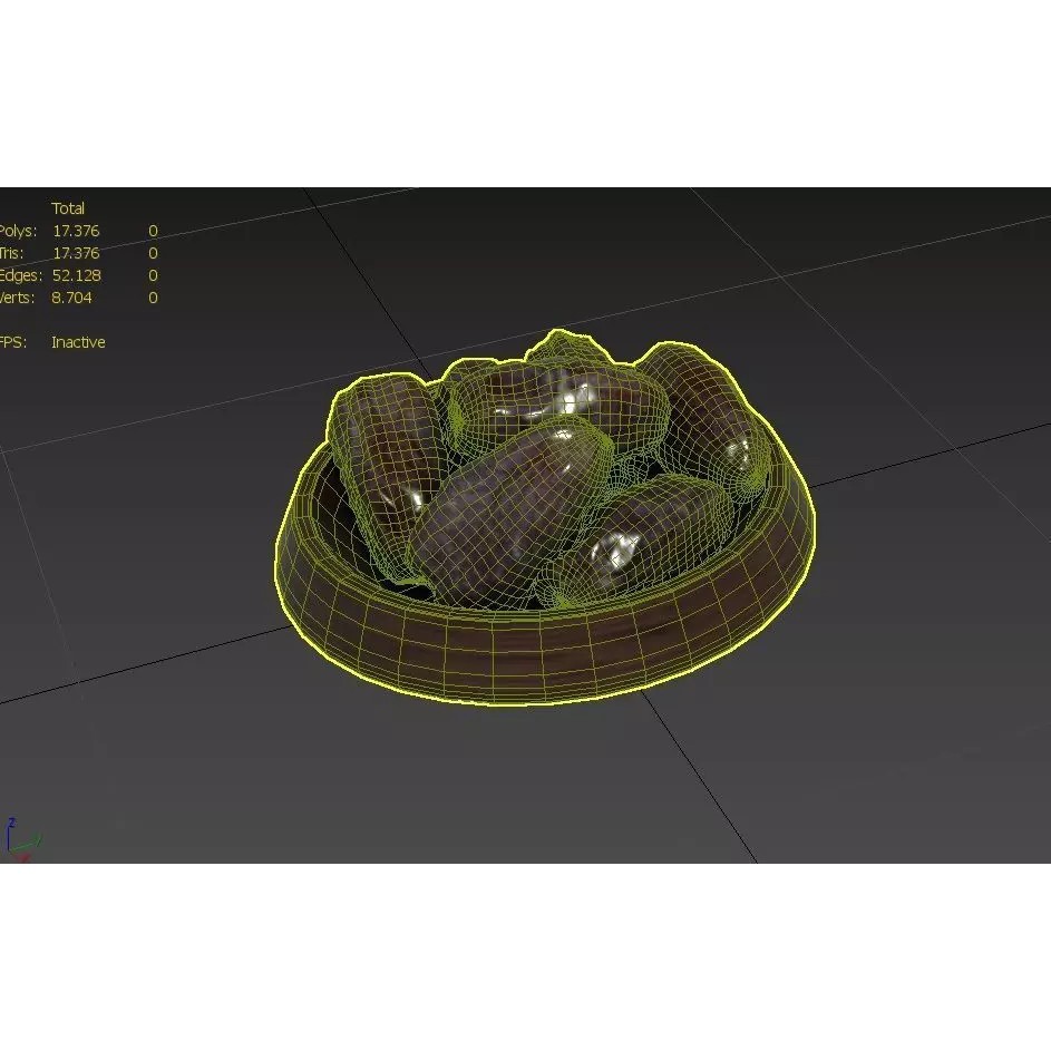 Date 3D Model – Low Poly Game Asset, FBX, PBR Textures - View 3