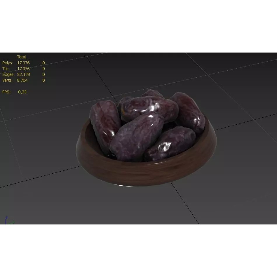 Date 3D Model – Low Poly Game Asset, FBX, PBR Textures - View 4