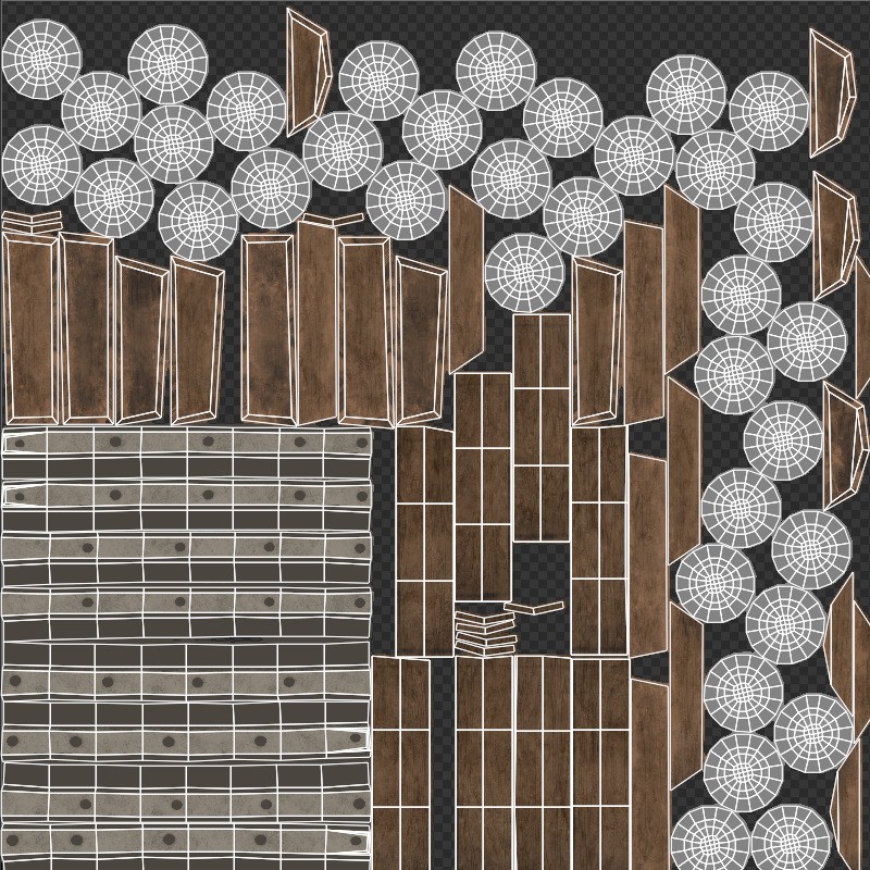 Pirate Props Collection - Low-Poly Game-Ready 3D Model