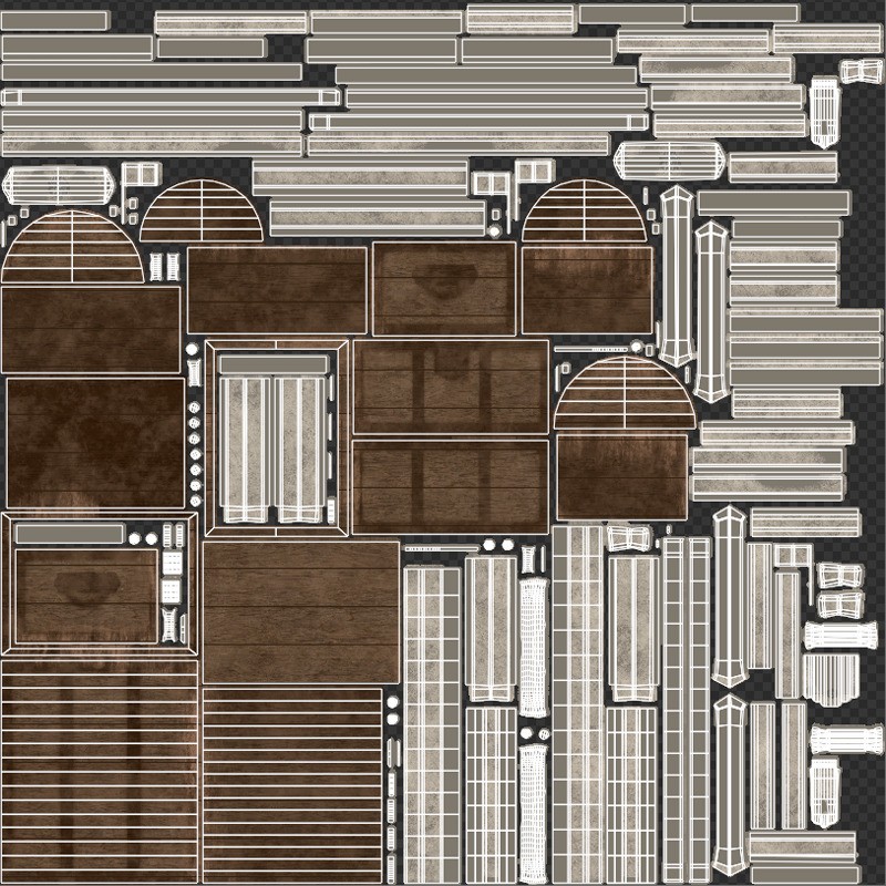 Pirate Props Collection - Low-Poly Game-Ready 3D Model - View 20